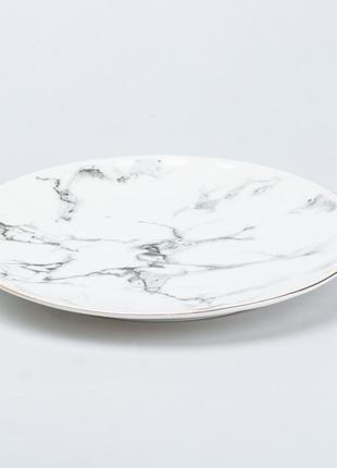 Столовый сервиз тарелок 24 штуки керамических на 6 персон серый4 фото