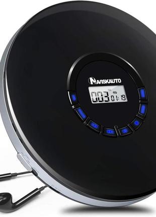 Портативный cd-плеер boombox bp2211 bluetooth динамик с fm-радио aux usb черный аккумуляторный