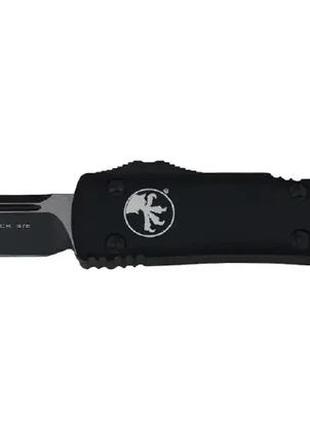 Ніж microtech ultratech drop point black blade tactical