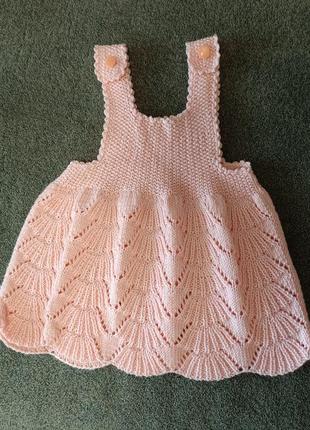 Сарафан вязаный ручная работа