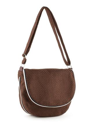 Сумка daily з клапаном коричневий ріжок