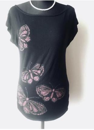 Футболка принт бабочки
