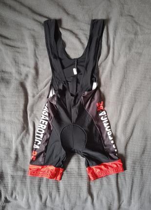 Мужские велошорты, велотрусы с лямками.4l.