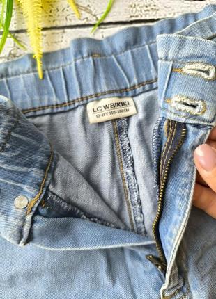 Джинсові шорти висока посадка 3