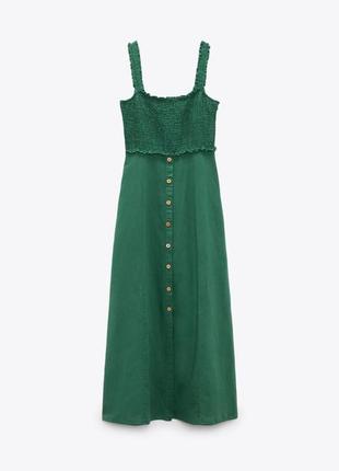 Zara -60% 💛 сукня етно лляна розкішна котон стильна хs, s, m