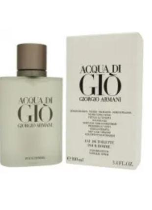 Тестер туалетна вода чоловіча giorgio armani acqua di gio (джорджіо армані аква ді джіо) 100 мл