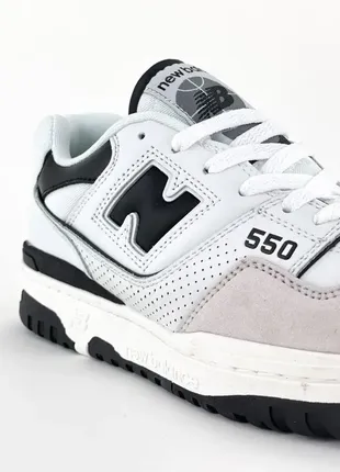 Женские кроссовки new balance 550 sea salt black2 фото