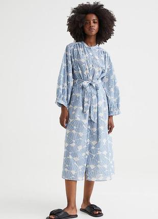 H&m платье  с принтом 100% хлопок
