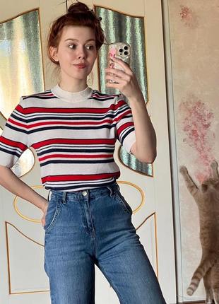 Винтажная вязаная футболка