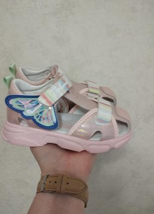 Закрытые кожаные босоножки тм tom.m р27-32 босоніжки