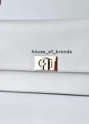Жіноча брендова шкіряна сумка furla zoe shoulder bag оригінал сумочка кросбоді фурла на подарунок дружині подарунок дівчині5 фото