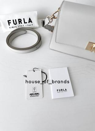 Жіноча брендова шкіряна сумка furla zoe shoulder bag оригінал сумочка кросбоді фурла на подарунок дружині подарунок дівчині8 фото