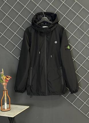 Куртка-вітровка stone чорна