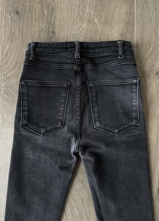 Джинси zara zw 80s skinny high-waist jeans xs7 фото