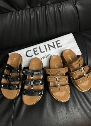Жіночі шльопанці celine люкс