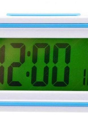 Часы будильник говорящие часы kenko kk-9905 tr для плохо слышащих голубой