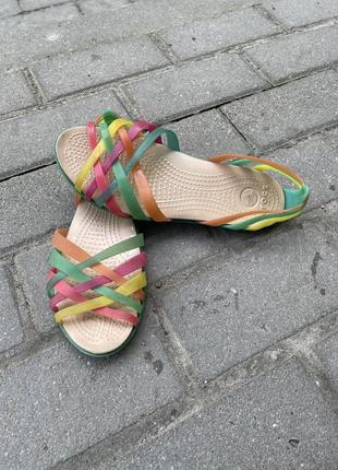 Босоножки балетки crocs оригинал w6