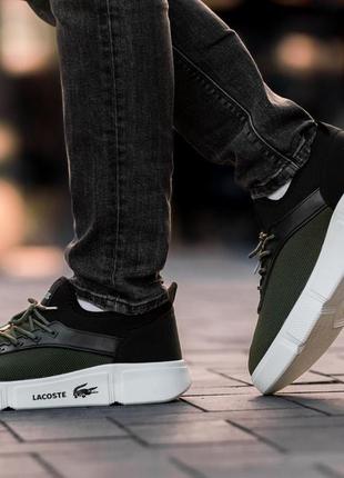 Мужские кроссовки lacoste khaki