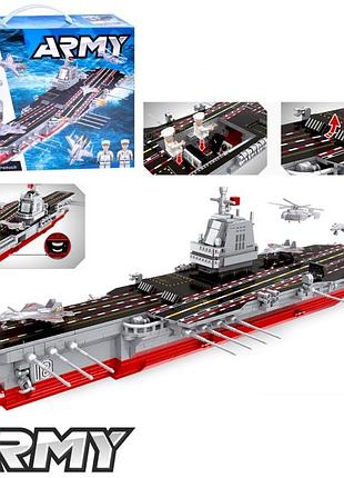 Конструктор военный авианосец cq-001 838 деталей