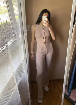 Костюм zara в рубчик