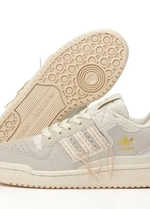 Жіночі кросівки adidas forum 84 low off white beige