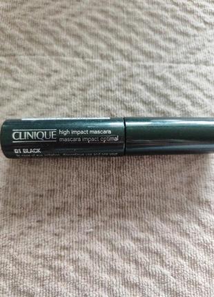 Clinique high impact mascara мініатюра туші для вій, чорна