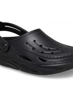 Оригинальный crocs off grid clog black, кроксы мужские