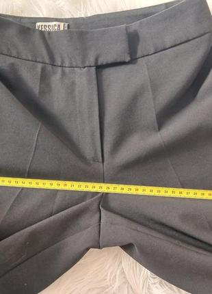 Жіночі брюки чорні класичні зі стрілками штани кльош штани палацона високій посадці7 фото