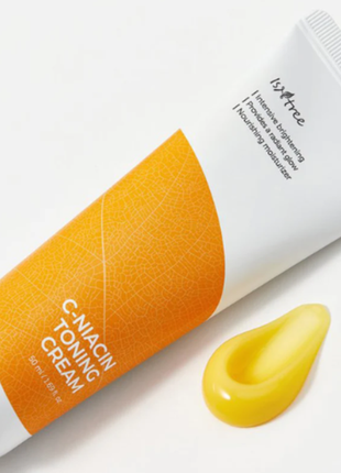 Isntree c-niacin toning cream освітлюючий крем з вітаміном с і ніацинамідом