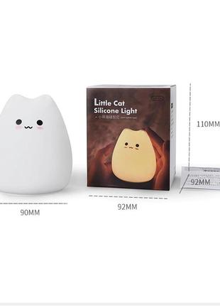 Детский силиконовый ночник fresharoma котик