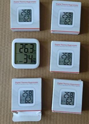 Термометр гигрометр digital electronic hygrometer 68*74,5*15mm