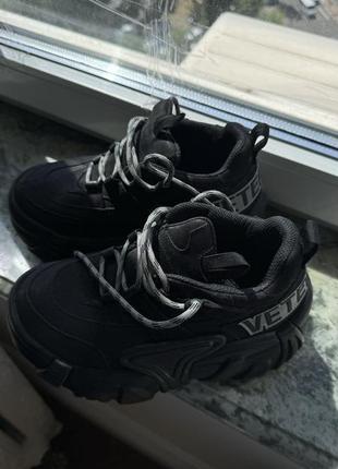 Vetements x swear nubuck platform sneakers 6.5 us, 24.1 см, eur 39