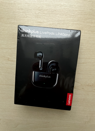 Новые наушники беспроводные lenovo lp40 pro black
