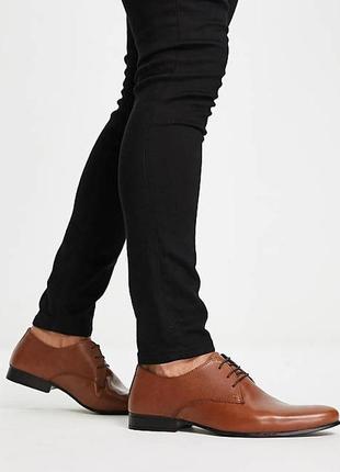 Шкіряні туфлі дербі topman