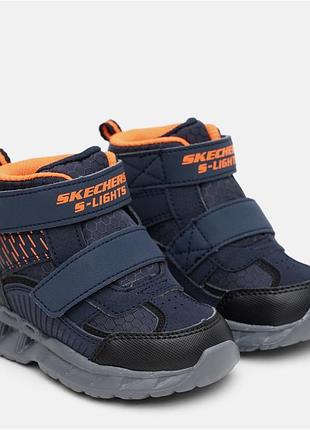 Детские полуботинки skechers s-lights ausa 11, 27 р 17 см