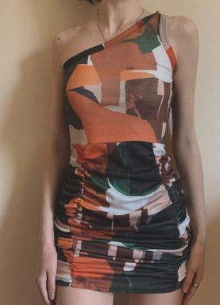 Трендова сукня на одне плече1 фото