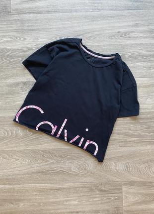 Стильная оригинальная футболка с надписью calvin contract klein