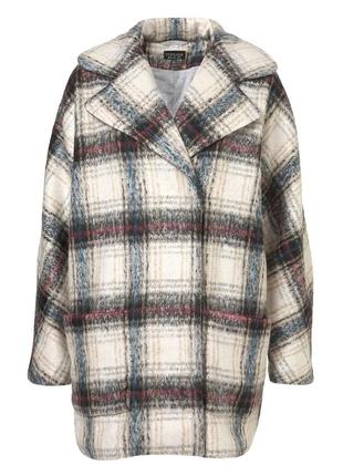 Куртка-кокон в клетку topshop uk 14 в цвете multi