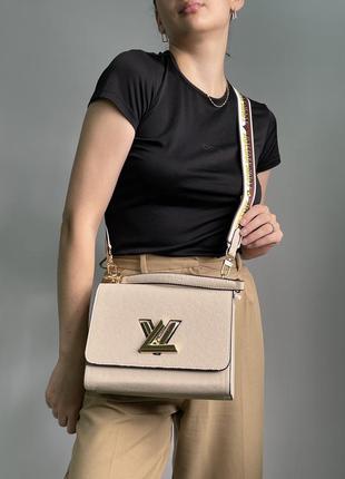 🔥 louis vuitton large twist mm epi leather beige1 фото