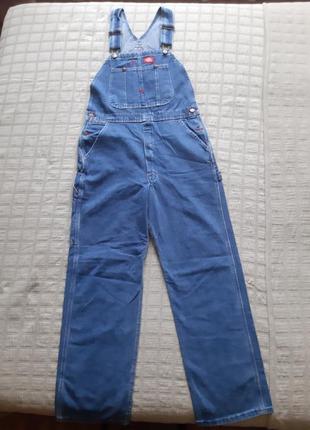 Джинсовый, мужской комбинезон dickies