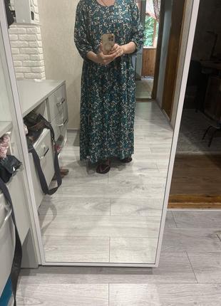 Платье натуральное ярусное