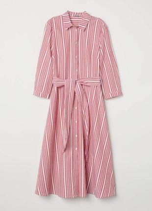 Довга сукня h&m s m l міді сорочка в смужку зара zara mango максі