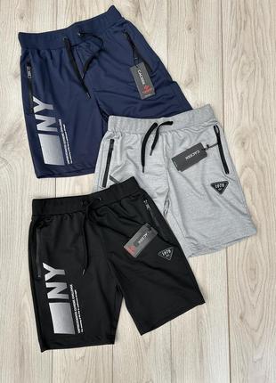 Сині шорти на літо чоловічі легкі літні шорти