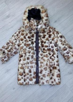 Детская шуба из меха нутрии