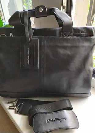 Суперовий шкіряний портфель