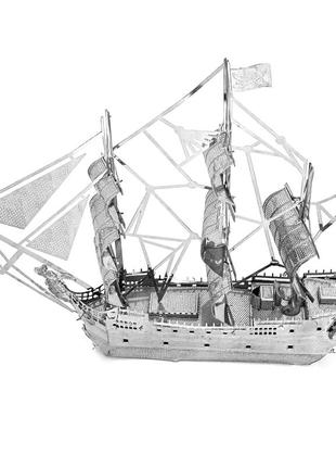 Металеві 3d-пазл - корабель піратів. модель набір diy конструктор. іграшка-головоломка для дітей4 фото