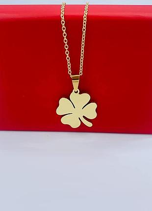 Подвеска клевер на удачу из стали