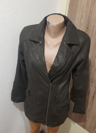 Женская куртка-косуха с натуральной кожи новая модель2 фото