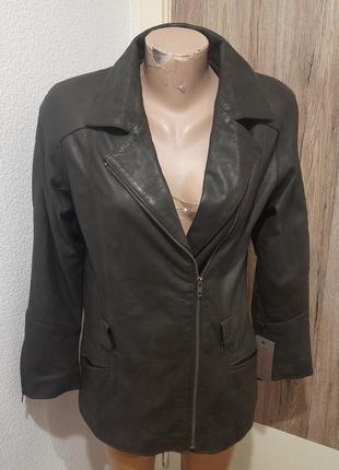 Женская куртка-косуха с натуральной кожи новая модель5 фото