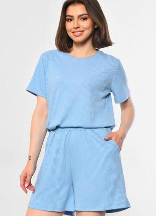 Костюм-двійка в рубчик футболка і шорти
